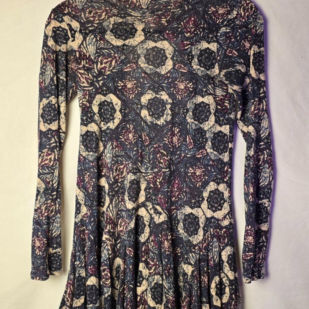 FREE PEOPLE XS Annabelle Tunic in Plum Combo - Picture 3 of 5